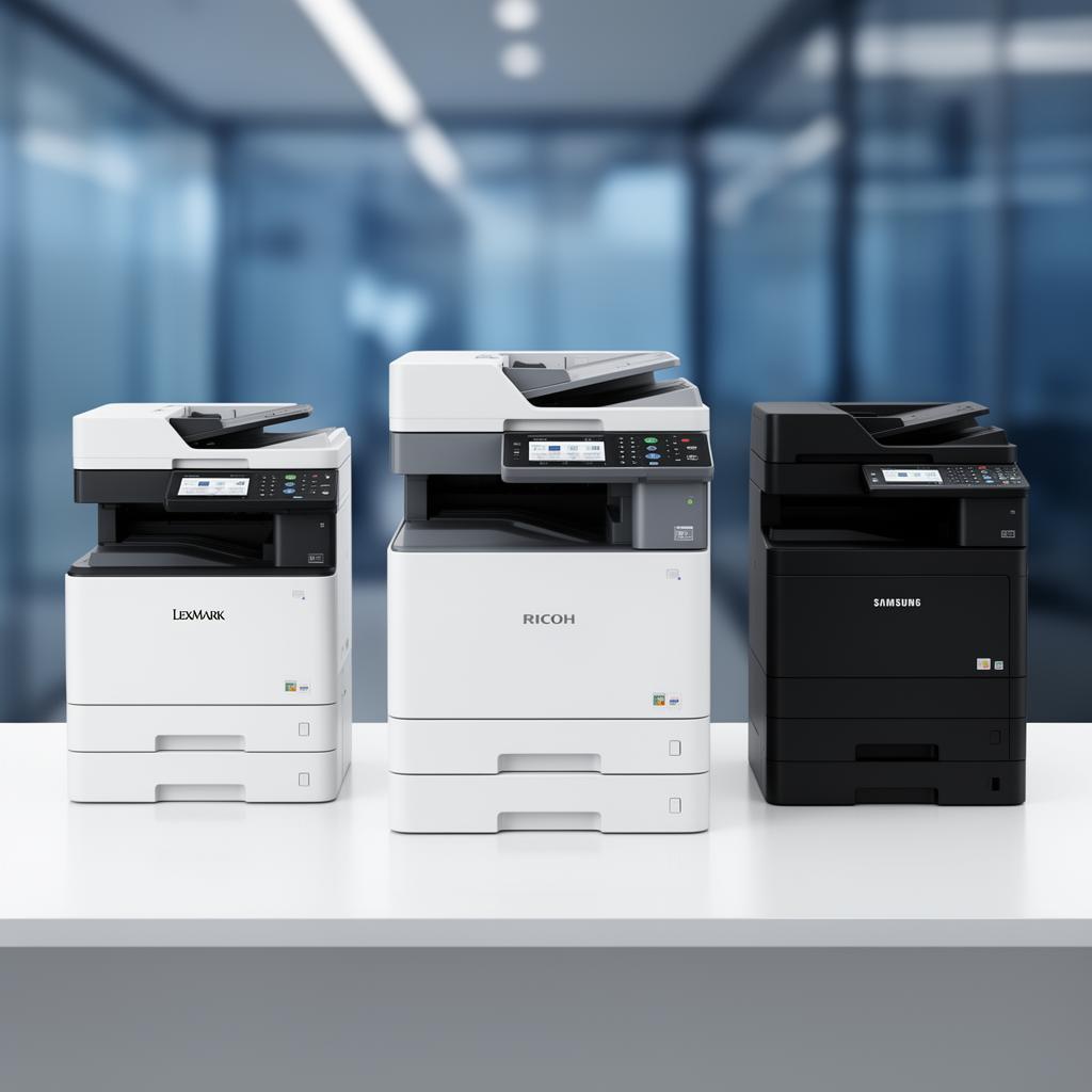 Impressoras multifuncionais RICOH, SAMSUNG e LEXMARK